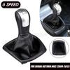 6 Speed Manual Gear Shift Knob Gaiter Boot Cover for Skoda Octavia MK2 II FL 2004-2012 Shifter Lever Gear Stick