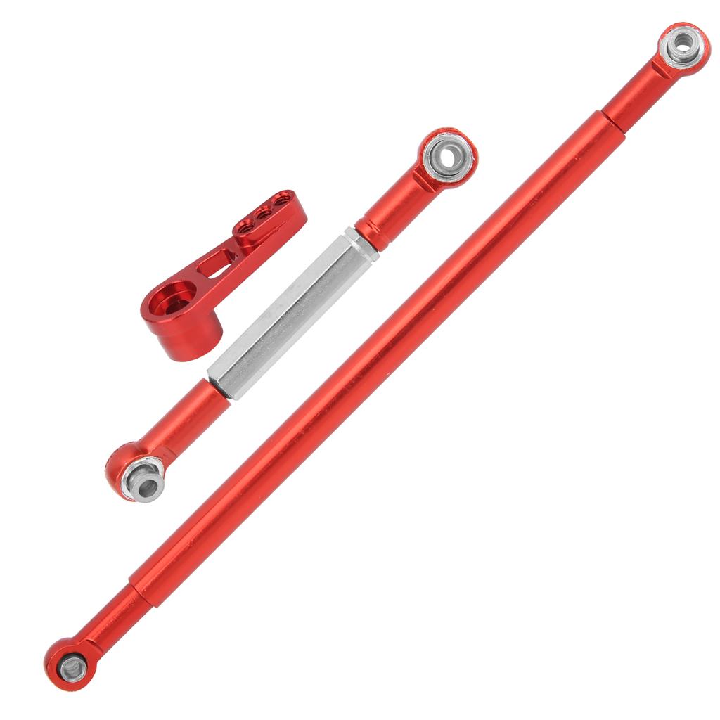 Steering Rod Link Arm Aluminum Alloy Steering Link Rod for MN86K 1 12 RC CarRed