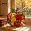 Warm Color Table Ornaments Wooden Autumn Harvest Patchwork Ornament for Decoration Retro Decorative Mason Jars Festival Ornament Lightweight