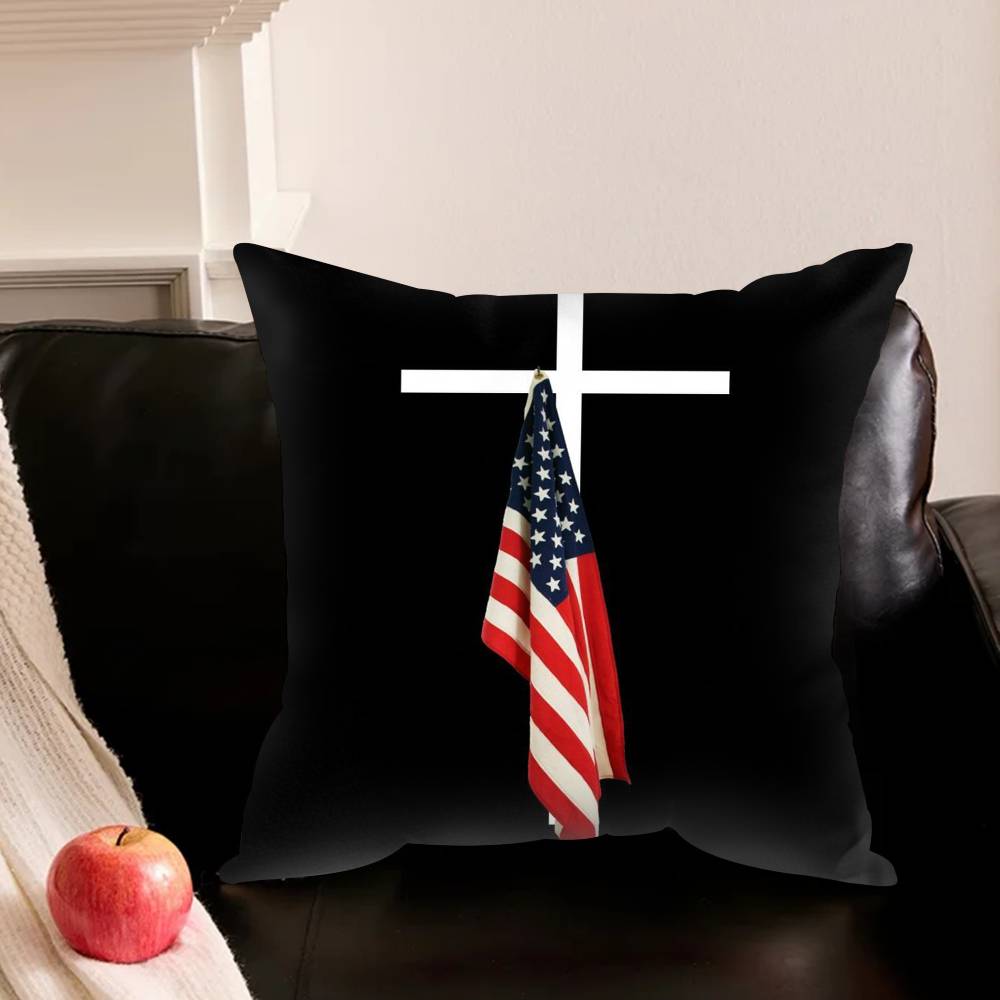 Cool A-American Flag Pillowcase Living Room Sofa Cushion Cover Bedroom Room Bed Pillow Cover Home Decoration