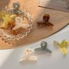 4pcs 4.5CM Jelly Translucent Mini Hair Claw Clip For Half Updos Secure Grip Plastic Hair Accessories Cute Pastel Colors