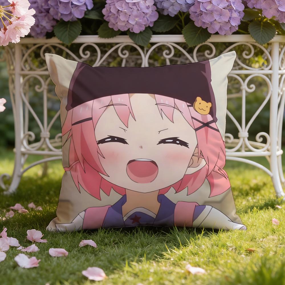 Anime S-School-Live! Cushion Cover Home & Car Dual-Scene Pillow Cover: Reversible for Premium Comfort