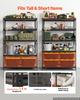 VEVOR Storage Shelves, 5-Tier Adjustable, 907.2 kg Capacity, Heavy Duty Garage Storage Shelving Unit, Metal Utility Rack Shelf