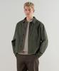 Back Satin Short Chore Jacket [Khaki]