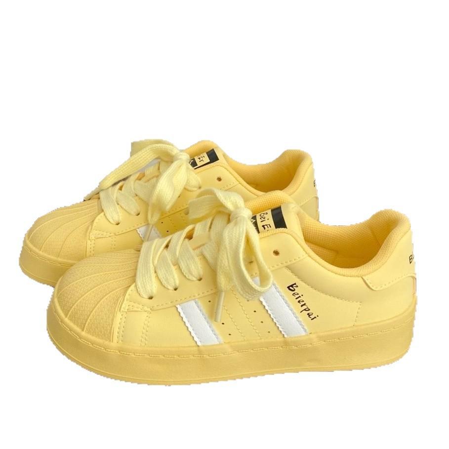 Thick-soled Shell Head Casual Board Women's Shoes 2025 Summer Breathable New Little White Shoes Soft Soles Not Tired Feet Versatile Little White Shoes