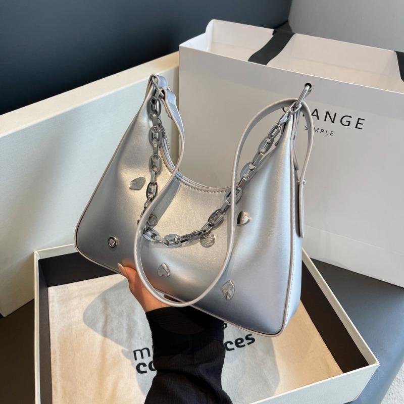 Fashion hand carry armpit bag women's new work commuting texture shoulder bag casual simple bag