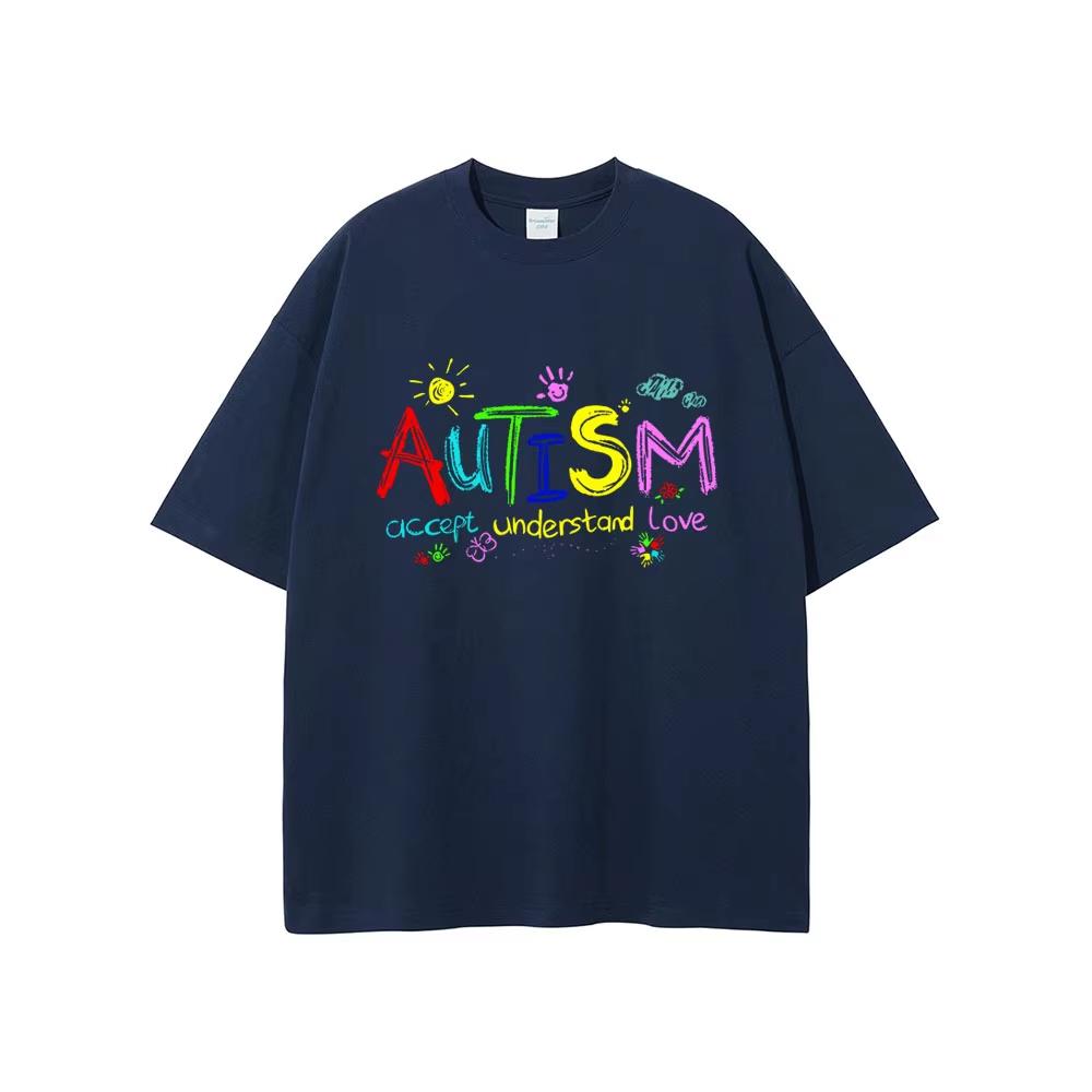 

Autism Accept Understand Love T-shirts Men Women Fashion Oversized Streetwear Summer Male Soft Cotton Short Sleeve Tshirt 3XL