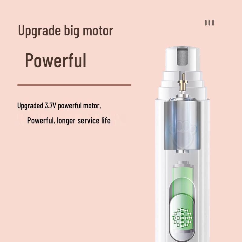 Rechargeable LED Pet Nail Grinder & Trimmer for Cats and Dogs