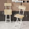 Folding Office & Leisure Chair with Backrest - Computer, Home, Training & Portable Stool