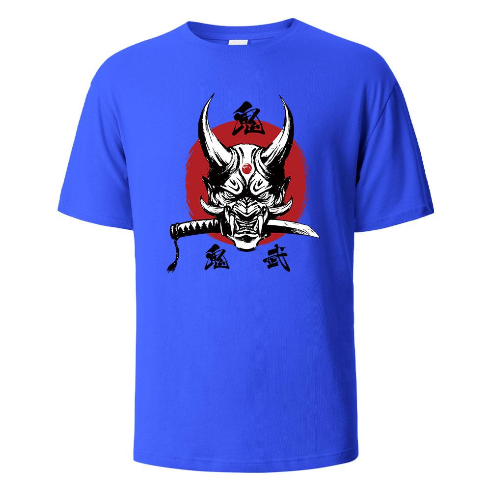 Onimusha Graphic Printed Mens TShirts 100 Cotton Breathable Comfortable Tops For Men Summer Oversize Harajuku Men Clothing