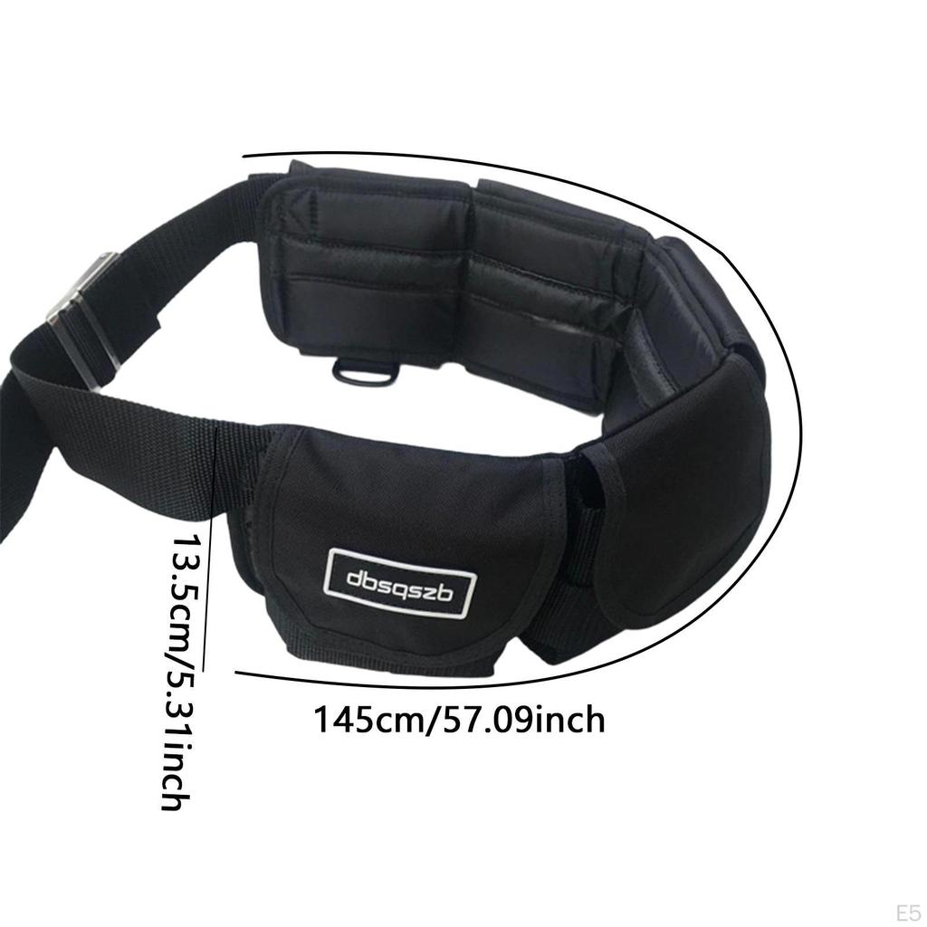 Diving Weight Belt with Pockets and Quick Release Mechanism for Snorkeling