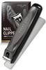 Premium Nail Clipper Set with Nail File and Nano Glass Sharp Nail No Nail Case Included File, Clippers, Men's Grooming, Drops, (Gunmetal Black)