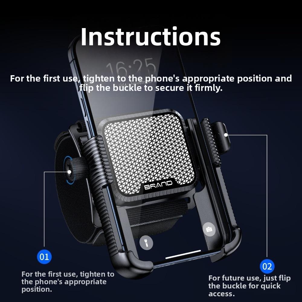 Velcro Phone Stand Detachable Wrist/Arm Bag Portable Phone Holder
