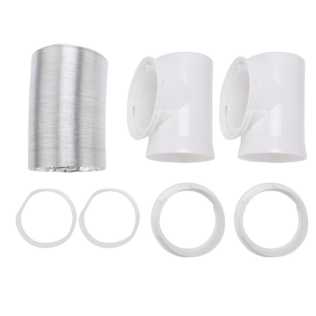 Dryer Vent Hose Kit Indoor 90 Degree Elbow Connector Duct Adapter Vacuum Hose Attachment for Tight Space