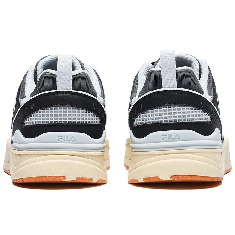 FILA Slam 22 Textile, Synthetic Leather Abrasion Resistant Low top Skateboard Shoes Men's Black Contour Gray F12M231217FBD