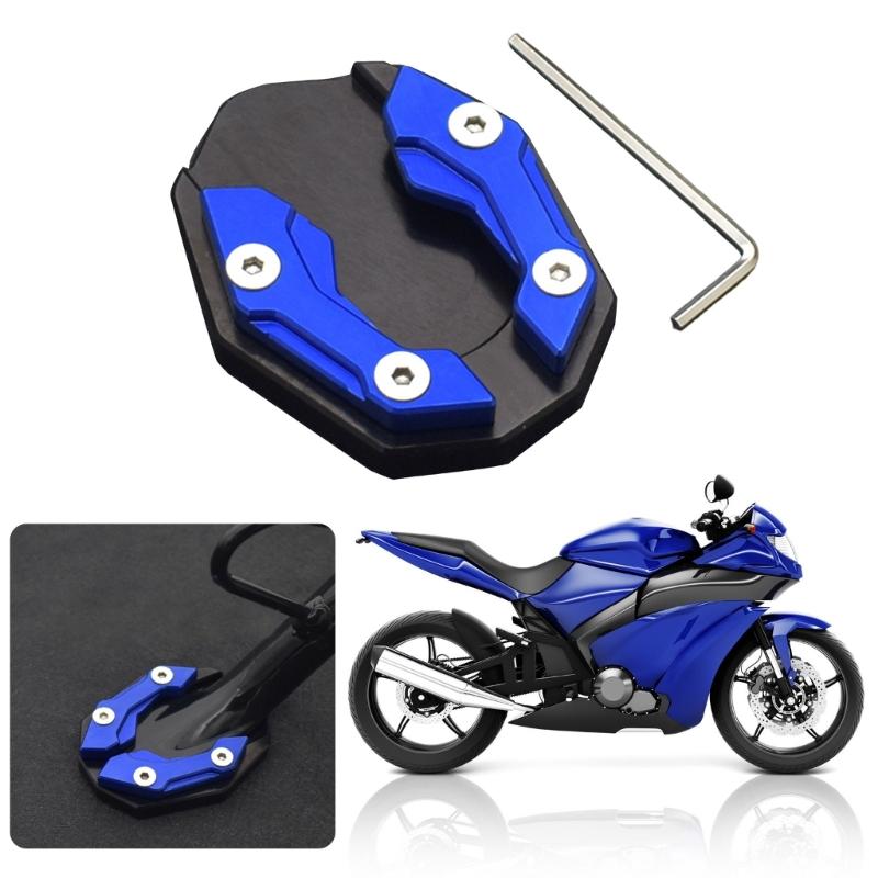 Motorbike Stand Extension Pad for NAMX155 Universal Kickstand Plate Metal Motorcycle Foot Side Stand Cover with Wrench