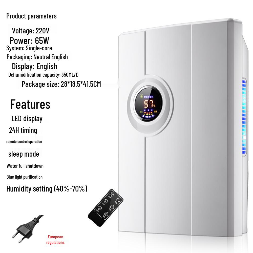 Dezumidificator Silențios de Mare Putere și Eficiență Energetică pentru Casă și Subsol