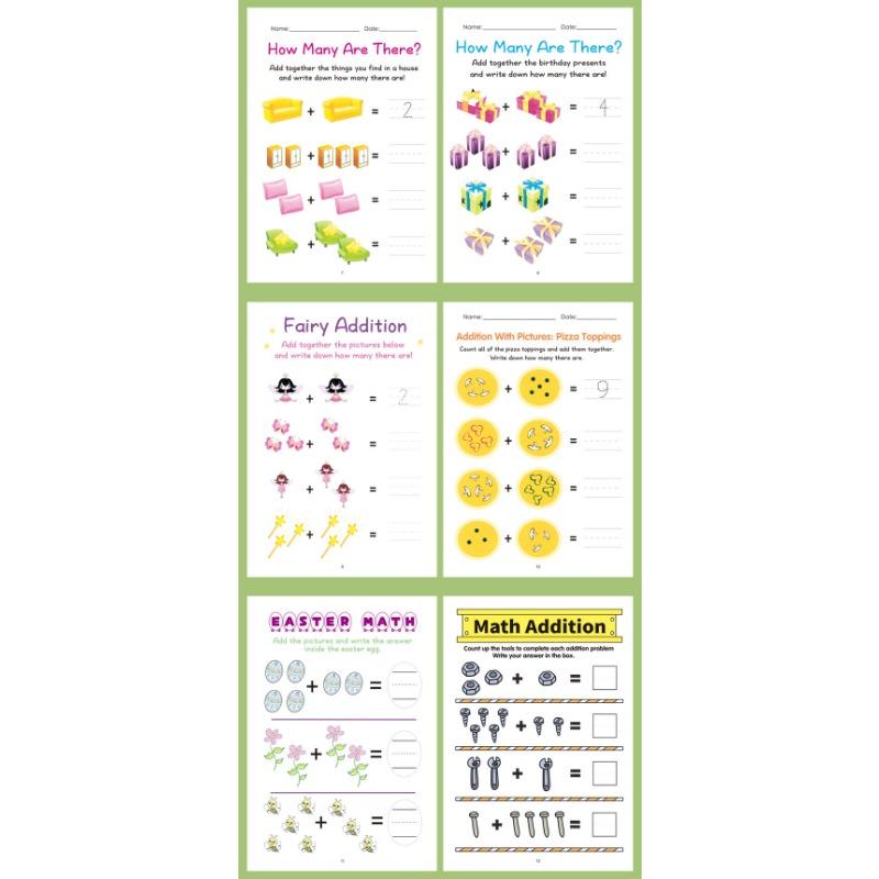 Within 10 Addition Subtraction Math Exercise Book For Kindergarten To First Grade