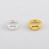 10pcs 20pcs Brass End Bead Tip Double Holes Connector Rings End Caps Dia.5.3mm for Necklace Bracelet Jewelry Making Accessories