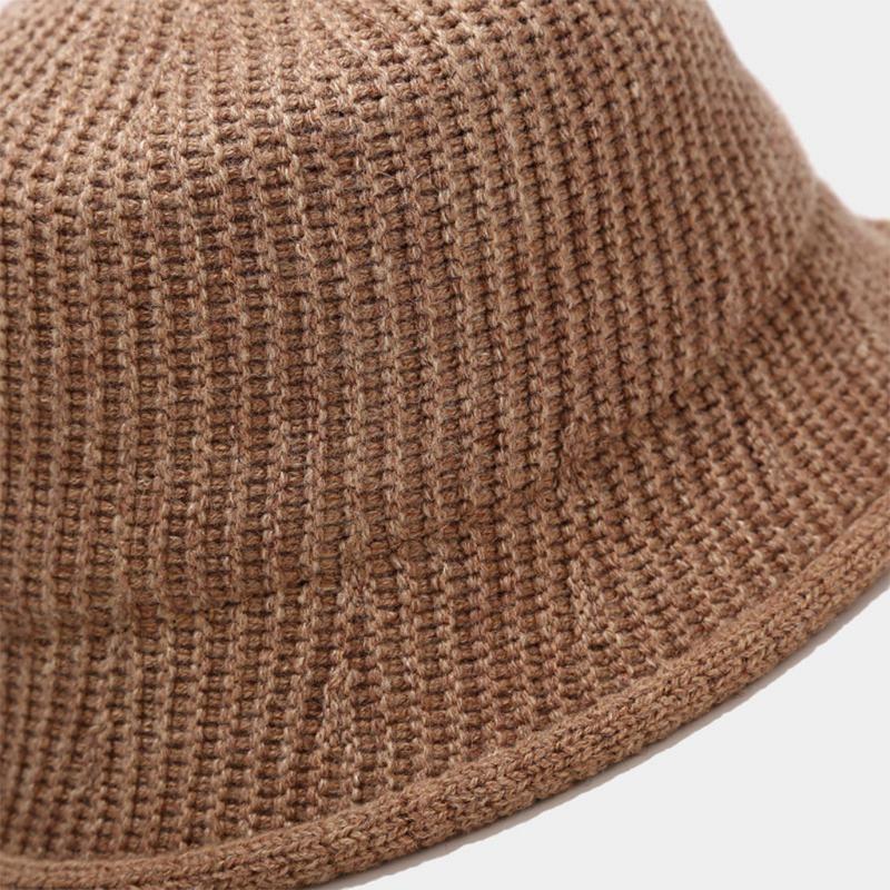 Nuove donne Finta lana uncinetto maglia bucket hat rolled short brim warm  fisherman cap acquista in modo economico — spedizione gratuita, recensioni  reali con foto — Joom