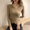Women's Long Sleeve Trendy Base Shirt: Fashionable European Design for Spring and Autumn