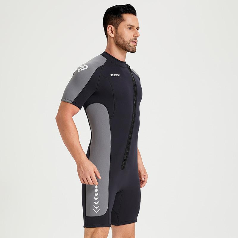 Muta da Subacquea da 3 mm per Uomo e Donna a Maniche Corte e Pantaloncini Muta da Subacquea Ispessita Calda e Anti-freddo Muta da Surf Muta Anti-medusa