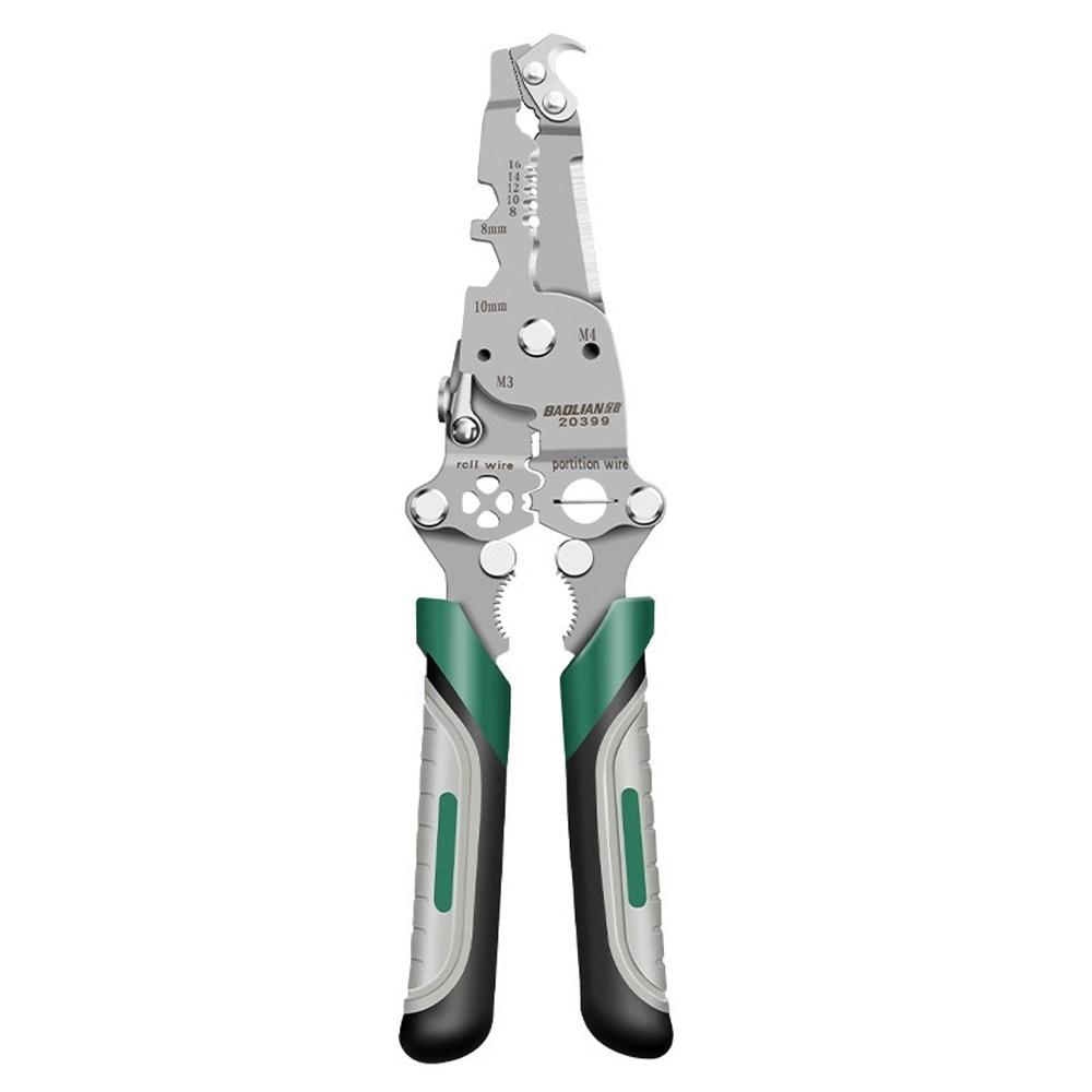 16/18 In One Foldable Wire Stripper Multi-Function Pulley Tool for Crimping Splitting Winding Ideal for Electricians
