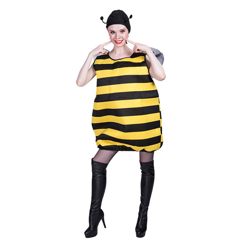 Adult Bee Insect Cosplay Costume - Halloween Role-Playing Outfit with Composite Sponge