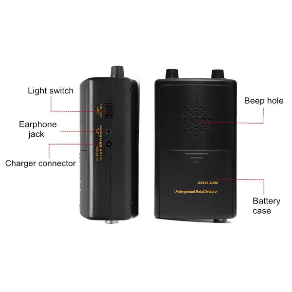 Silber- und Gold-Untergrund-Metalldetektor, Bagger, Schatzsucher, Tiefe 2,5 m, professionell, AS944