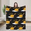 Lazy Egg Gudetama  Flannel Blankets Winter  Super Warm Throw Blanket for Child Bedroom Funny Bedspread Sofa Bed Cover