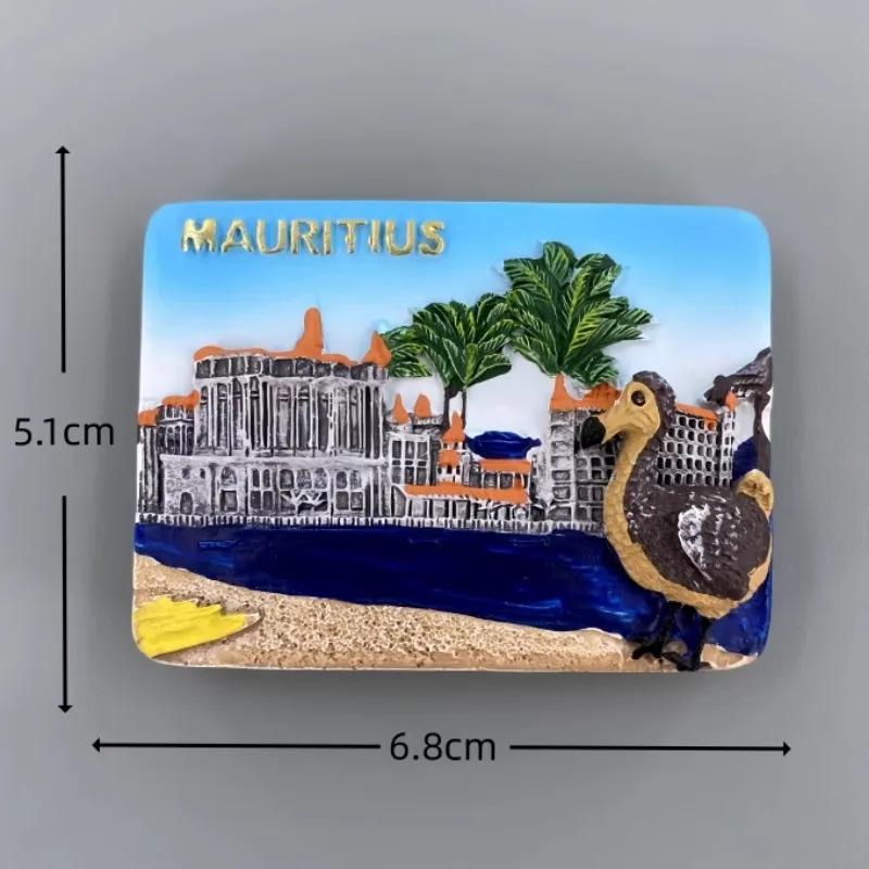 

The Republic of Mauritius Fridge Stickers Port Louis Travel Souvenirs Dodo Fridge Magnets Home Decoration Wedding Gifts