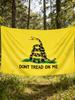 1Pc "Don'T Tread On Me" Snake Tapestry, Single-Sided Print, Ideal For Home Garden Room Decor, Parties & Holiday Seasonal Use