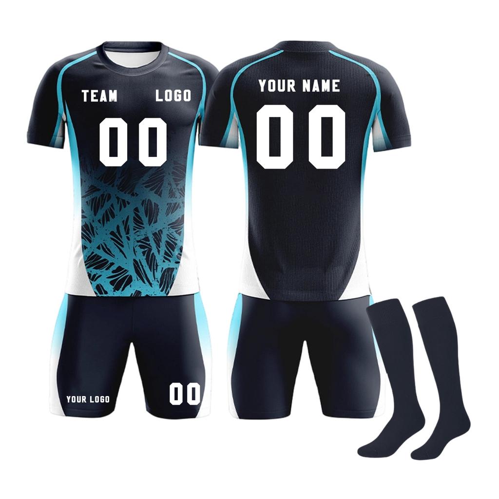 DIY Custom Adult And Children Three-piece Football Uniforms