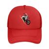 Motorcycle Art Auto  Inspired Bike Enthusiast Design Mesh Baseball Cap