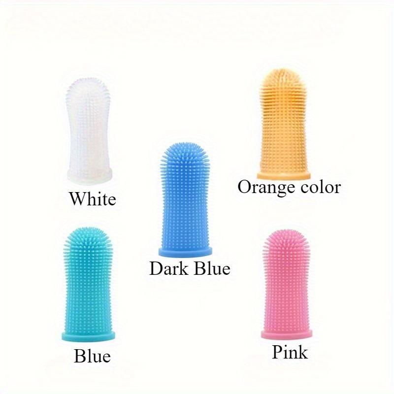 4Pcs/1pc Pet Silicone Finger Brush Dog Toothbrush Anti-stone Kitten Finger Brush Finger Teeth Gum Care