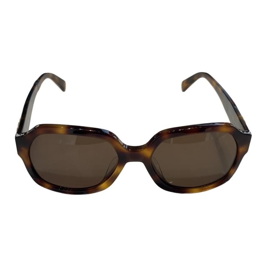 Celine Square Sunglasses With Mirror Legs Carving Women Sunglasses Tortoise CL40189F5853E