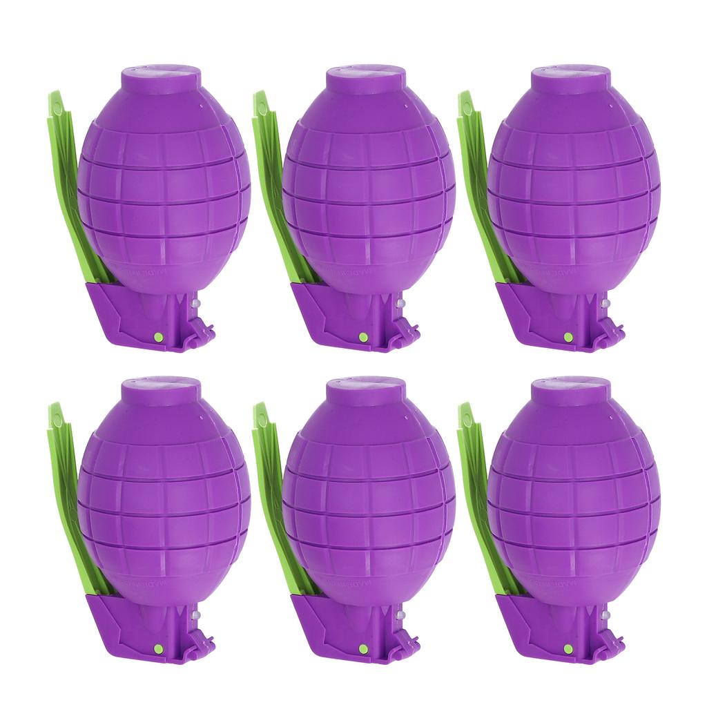 6pcs Kids Toy Hand Grenades Pretend Role Play Plastic Grenades Toys with Realistic Sound Effects