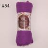 Muslim Women Solid Color Scarf Shawl Cotton Crinkle Hijab