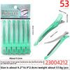 Seamless Hair Salon Perming and Dyeing Bangs Positioning Zoning Clip Crystal Duckbill Straight Clip Long Mouth Plastic Clip