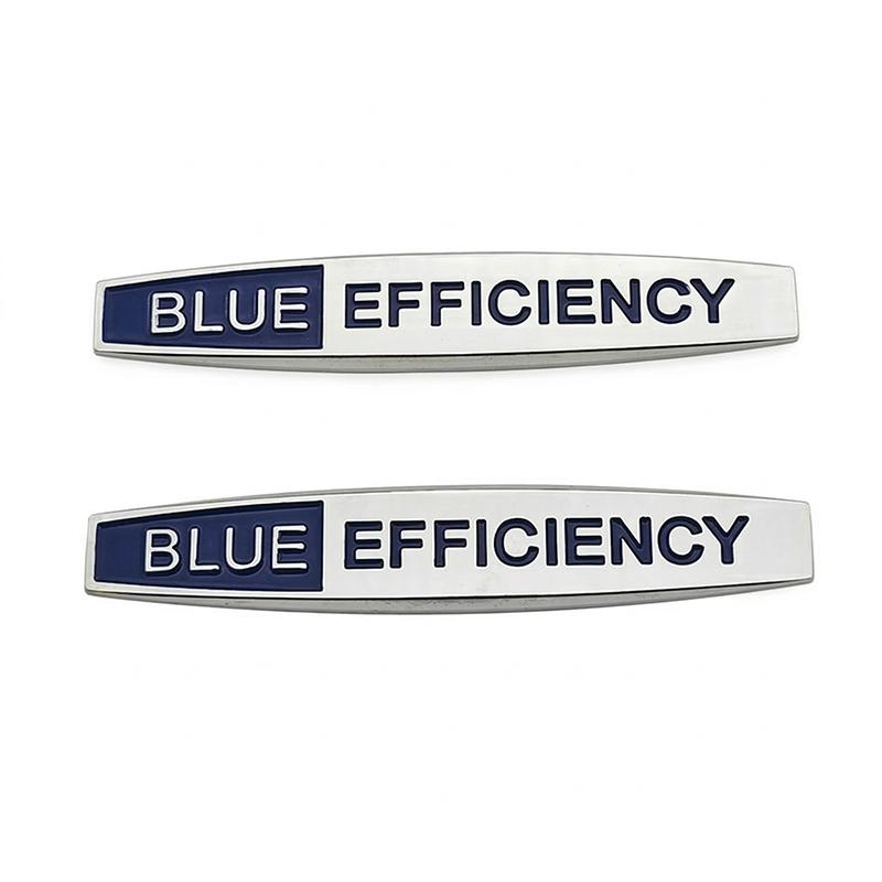 3D Metal Blue Efficiency Emblem Badge Sticker For O2 W204 W212 W203 C E Class Car Fender Trunk Decal Auto Accessories YT3