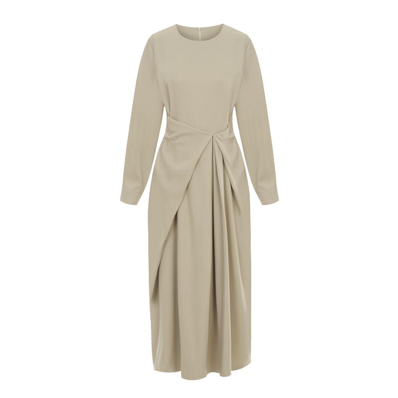 TVIEW Feminine Pintuck Round Dress_V6A-Cop001