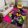 Colorful Futuristic Mecha Design Carpet with Pink and Green Accents Suitable for use as an anti-slip for living room bedroom sofas