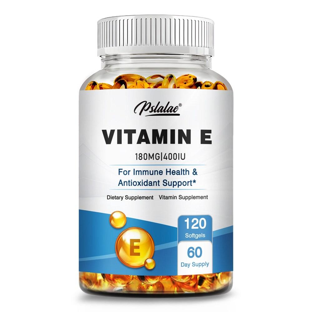 This high-quality natural Vitamin E supplement is odorless, mild, and easily absorbed, making it suitable for both men and women. 3 pcs, 120 tablets