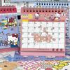 Hello Kitty 2026 Desk Calendar Cartoon Sanrio Plan Message Desktop Ornaments Weekly Plan Book Stationery Office Supplies