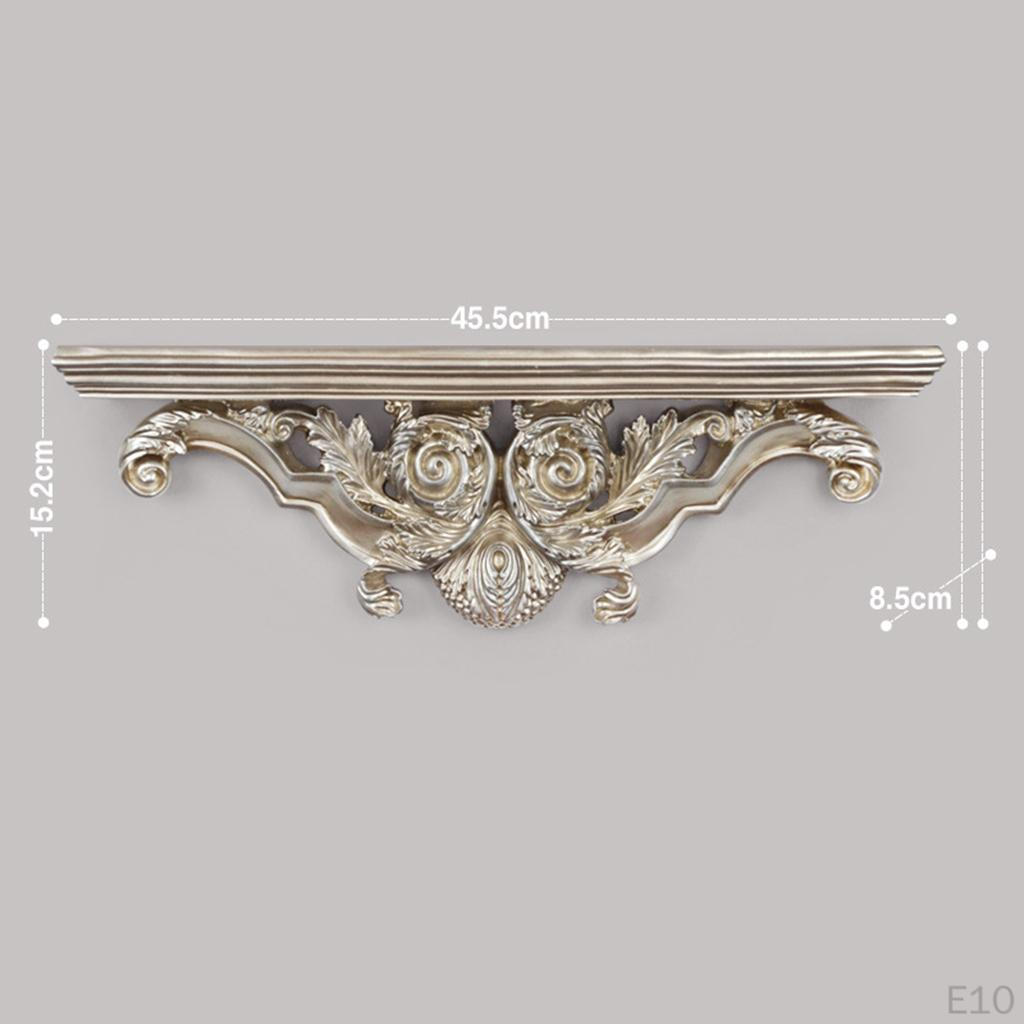 Decorative Floating Shelves Wall Mount Creative Resin Hollow Storage Shelf Bracket Living Room