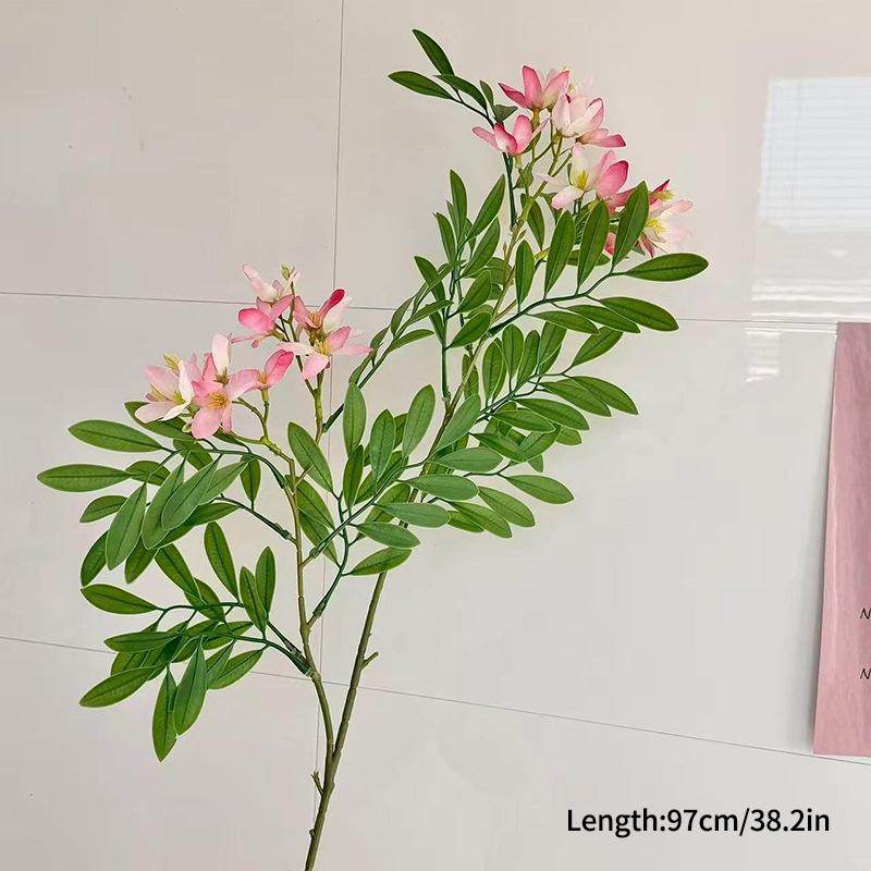 Artificial Flowers Leaves Simulated Green Plant Floral Art Wedding Scene Decor Fake Plants Flower Arrangement Home Decoration