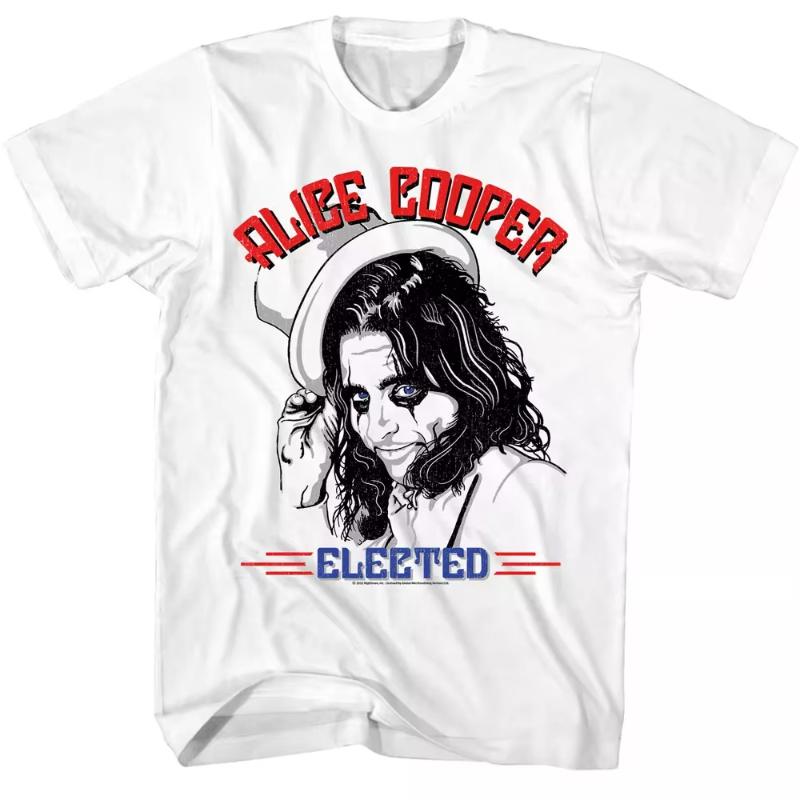 

Передпродаж Ліцензована футболка з музикою Alice Cooper Американський гурт Співак Вуличний Хіп-хоп Рок Літній З коротким рукавом Чоловічий З круглим вирізом Верх S