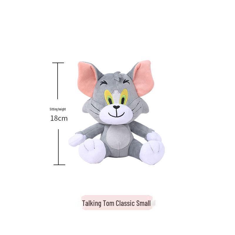 Tom & Jerry Plush Toy Set: Cat Doll & Mouse Pillow Birthday Gift