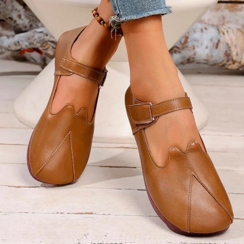 2025 Summer Hot Sale Round Toe Women's Soft Bottom Flats Classics Shallow Outdoor Flats for Women Daily Plus Size Shoes Zapatos