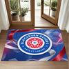 Blackburn Rovers Football Design Crystal Velvet Rug Soft Decorative Mat for Bedroom Entrance